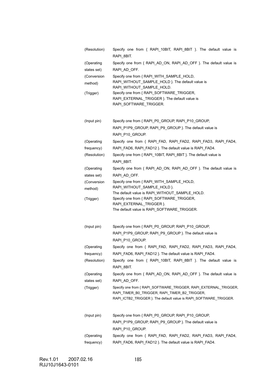 Renesas RJJ10J1643-0101 User Manual | Page 187 / 204