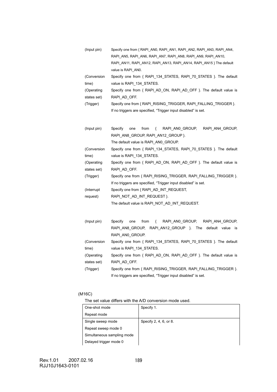 Renesas RJJ10J1643-0101 User Manual | Page 191 / 204