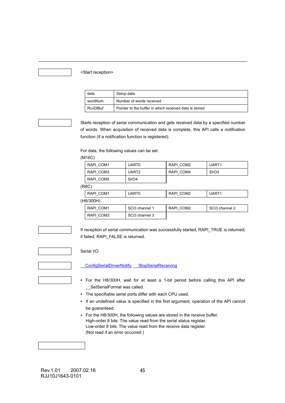 Renesas RJJ10J1643-0101 User Manual | Page 47 / 204