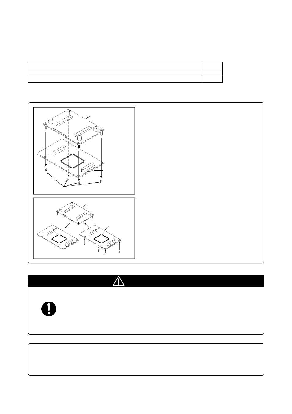 Outline, Package components, Replacing the mcu board | Caution | Renesas M3062PT-EPBM User Manual | Page 4 / 4