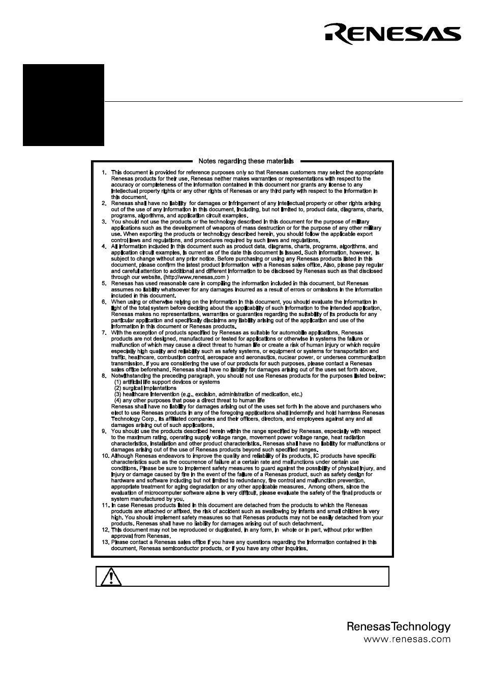 User’s manual | Renesas M34559T-PTCB User Manual | Page 3 / 6