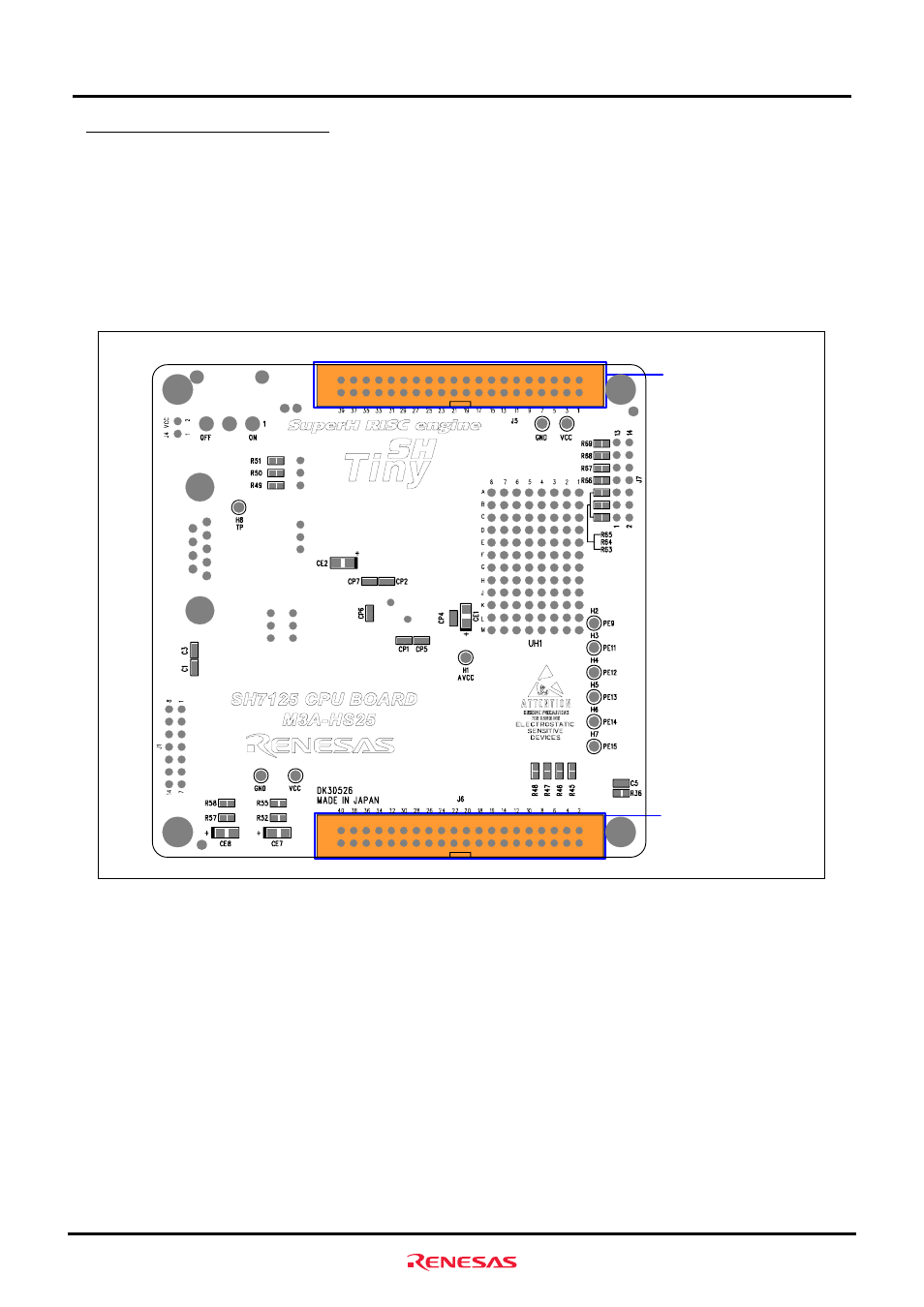 5 extension connectors (j5,j6) | Renesas M3A-HS25 User Manual | Page 31 / 52