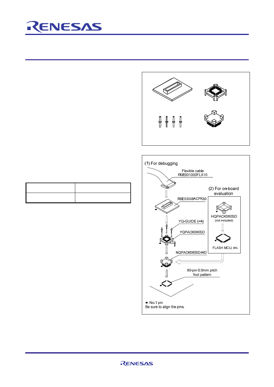 Renesas R0E53038ACFK30 User Manual | 4 pages