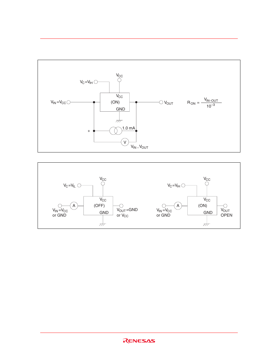 Test circuit, I (off), i (on) | Renesas HD74LV2GT66A User Manual | Page 6 / 10