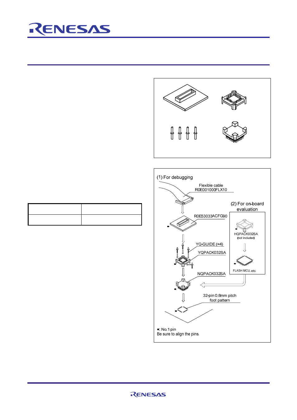 Renesas Converter Board R0E53033ACFG90 User Manual | 4 pages