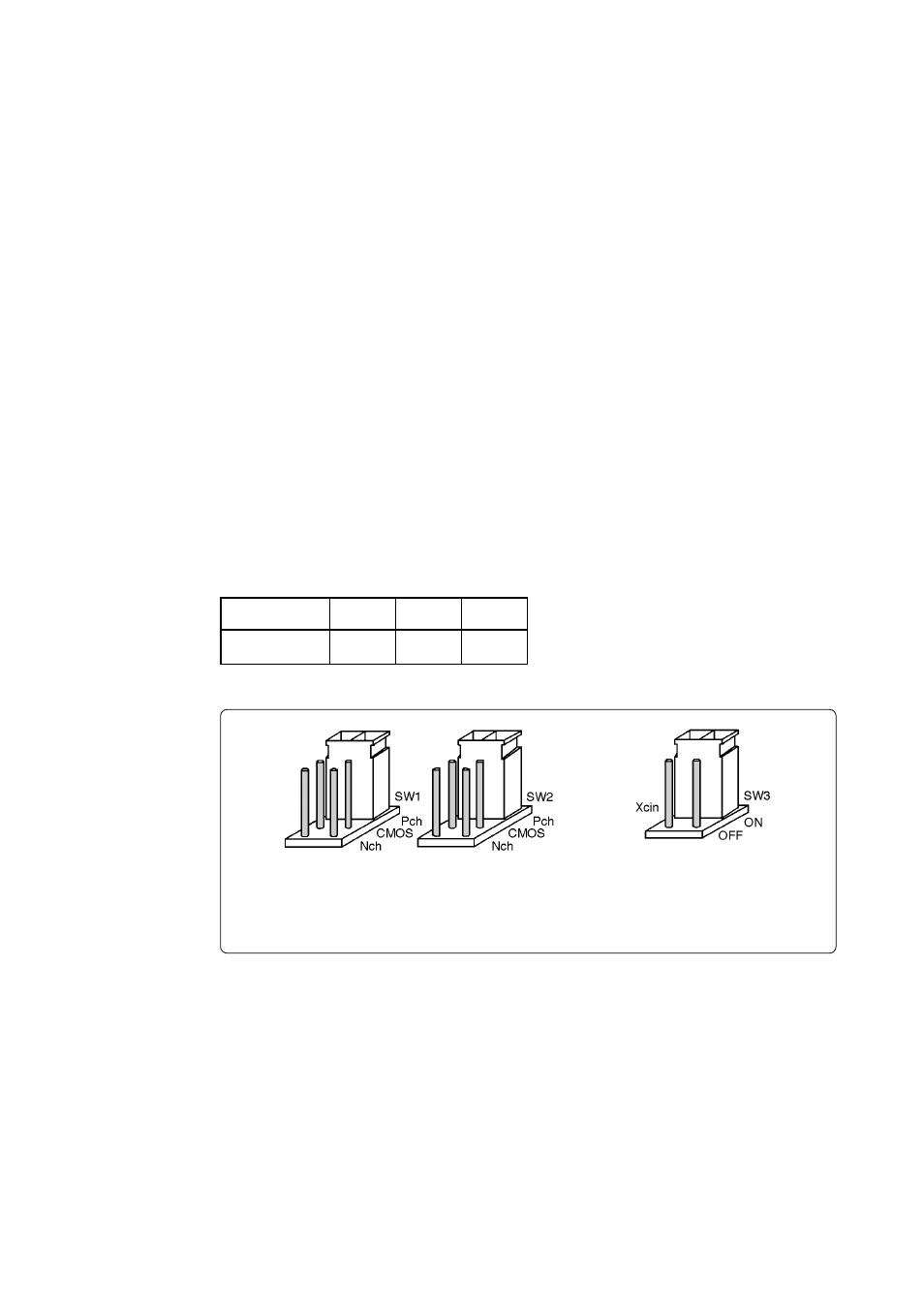 4 setting jumper switches | Renesas PCA7438FF-100 User Manual | Page 11 / 18