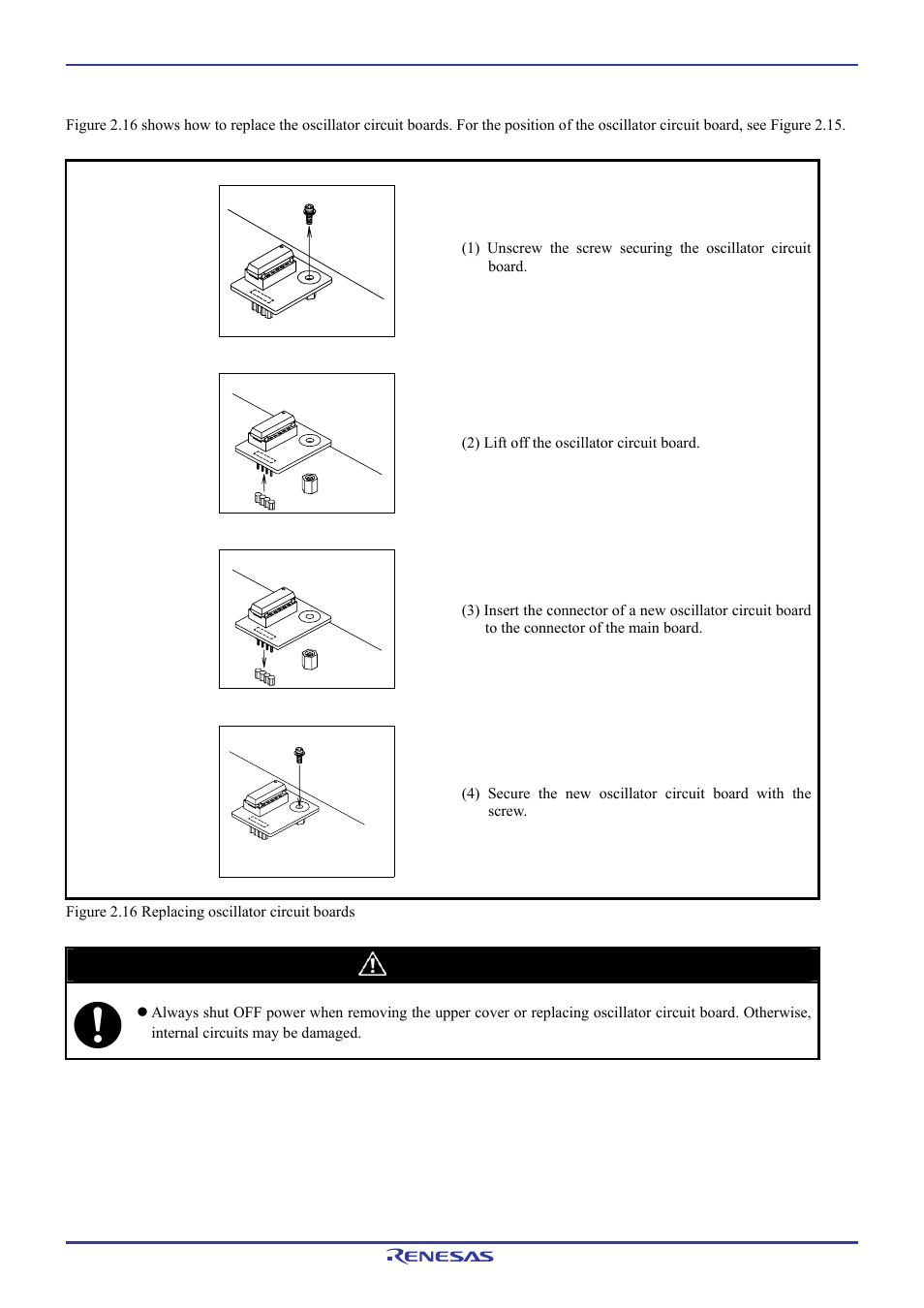 Caution | Renesas Emulation Pod M306H7T3-RPD-E User Manual | Page 41 / 90