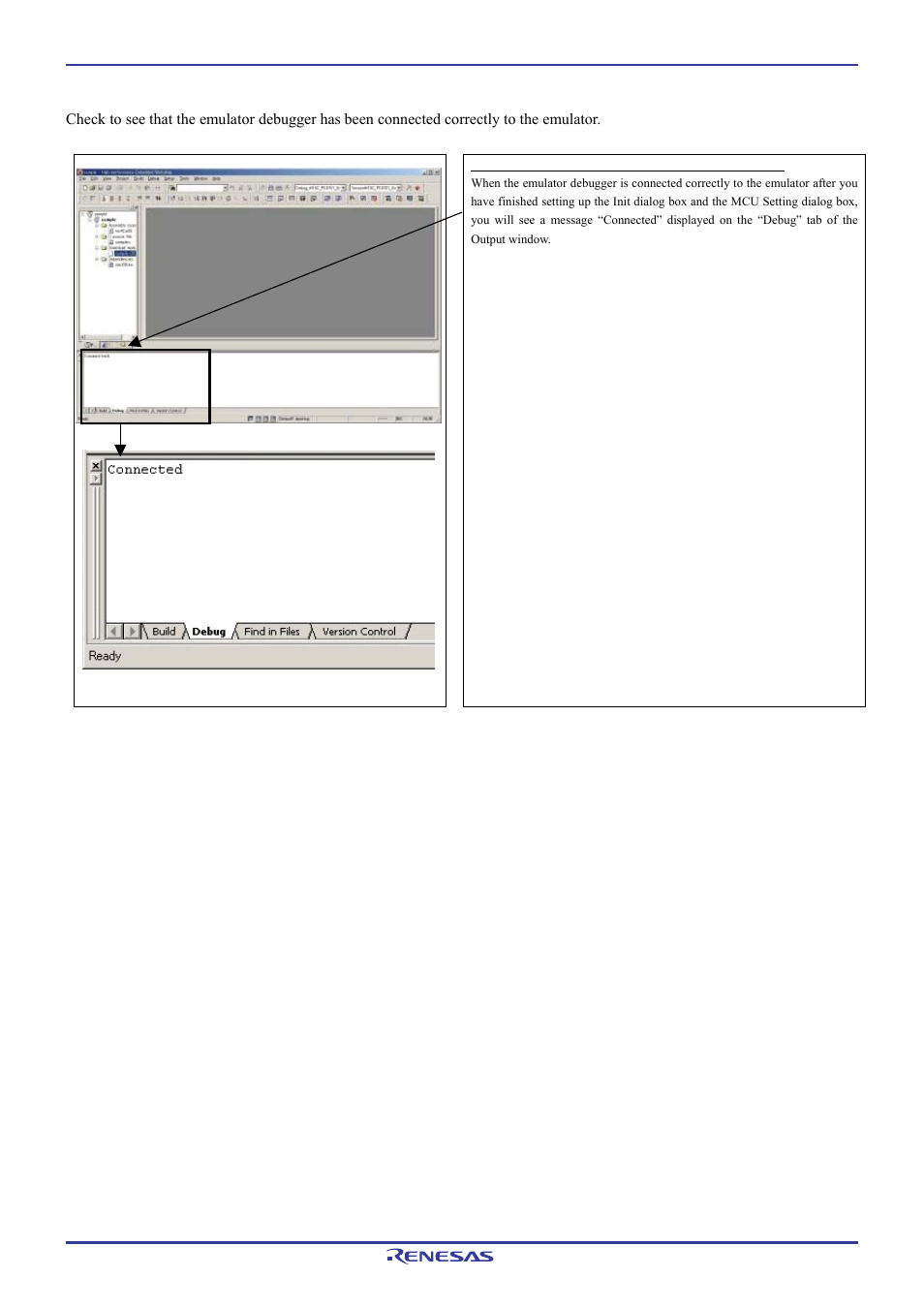 2 checking connections of the emulator system | Renesas Emulation Pod M306H7T3-RPD-E User Manual | Page 57 / 90