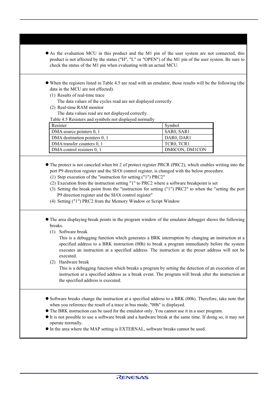 Important | Renesas Emulation Pod M306H7T3-RPD-E User Manual | Page 80 / 90