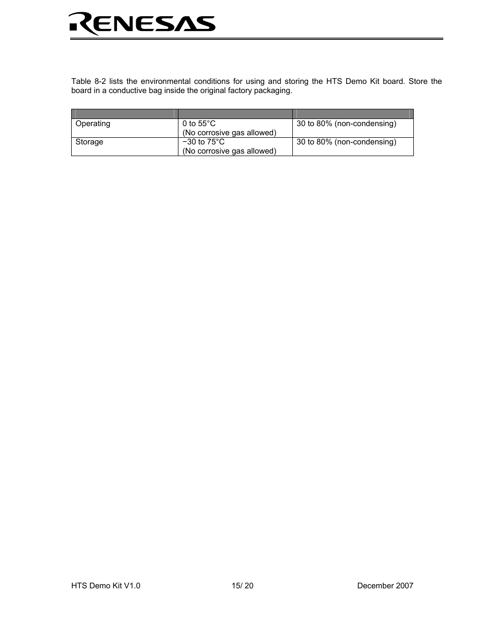 Operating environment | Renesas HEW Target User Manual | Page 15 / 20