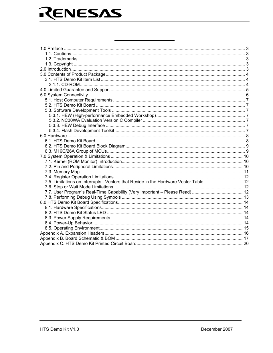 Renesas HEW Target User Manual | Page 2 / 20