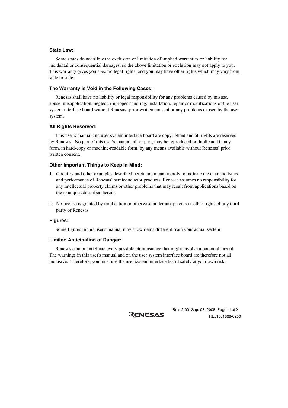 Renesas H8SX/1658R User Manual | Page 9 / 50