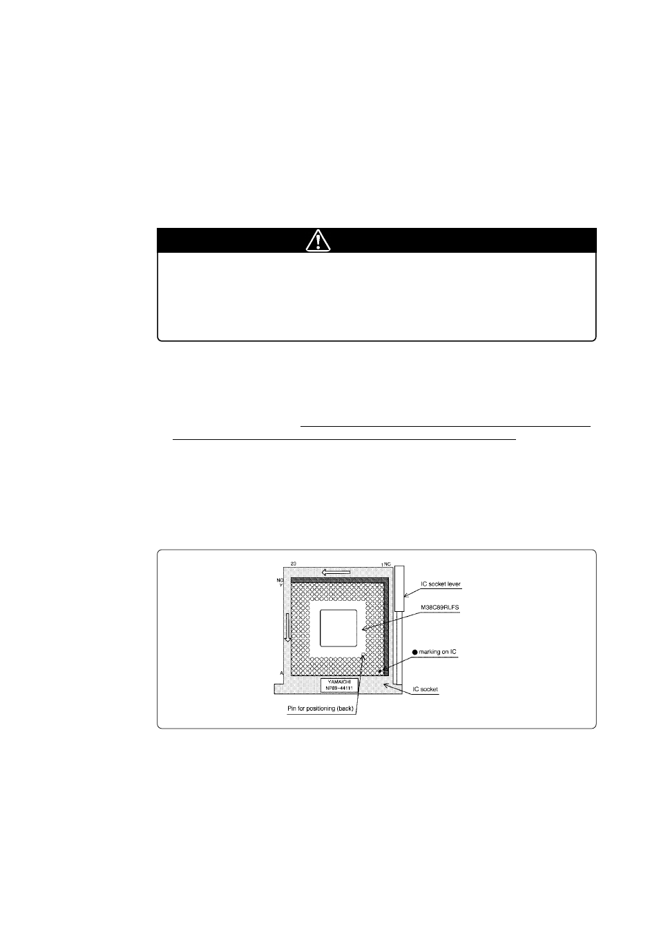 Setting up, 1 connecting to the emulator, Caution | Renesas Single-Chip Microcomputer M38C89T-ADF User Manual | Page 8 / 16