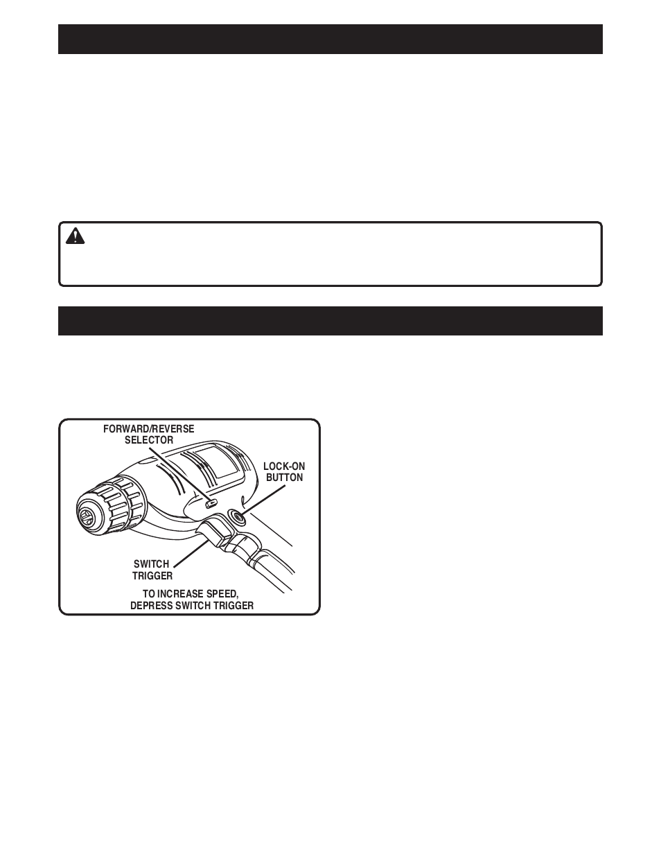 Features, Operation, Warning | Ryobi D40 User Manual | Page 7 / 14