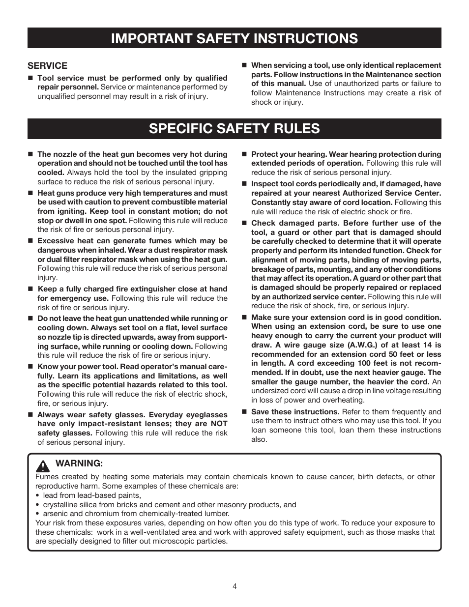 Ryobi HG500 User Manual | Page 4 / 14