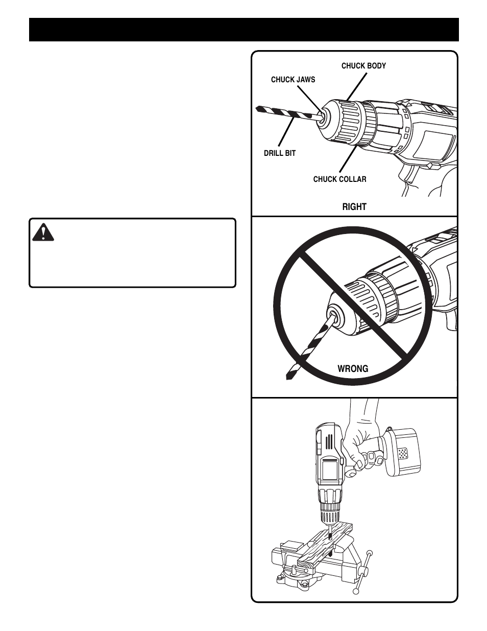 Operation, Warning | Ryobi R10520 User Manual | Page 10 / 14