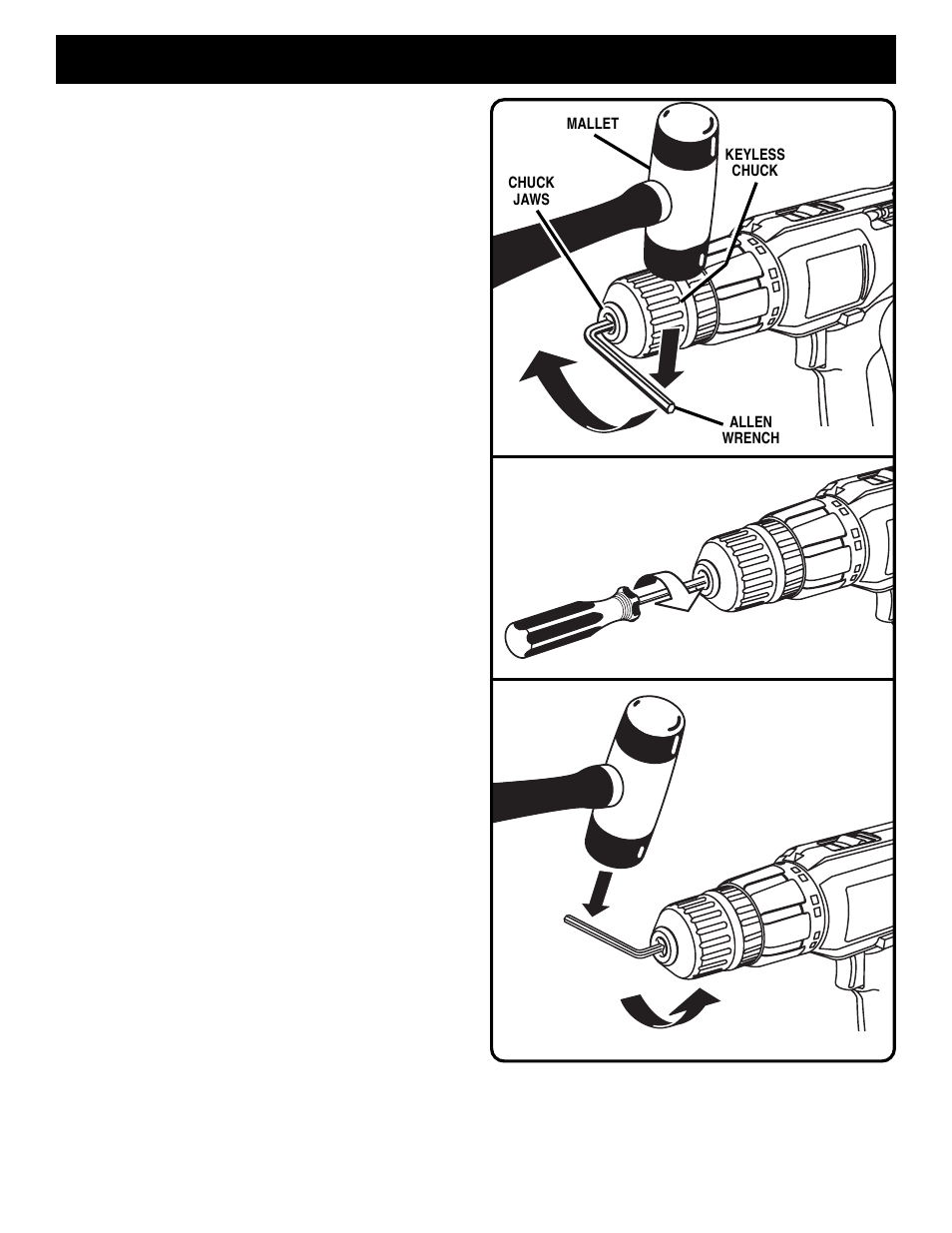 Operation, Chuck removal | Ryobi R10520 User Manual | Page 12 / 14