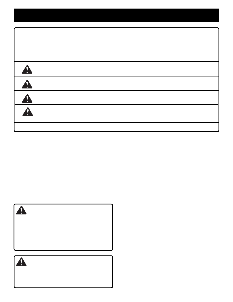 Rules for safe operation, Warning | Ryobi R10520 User Manual | Page 3 / 14