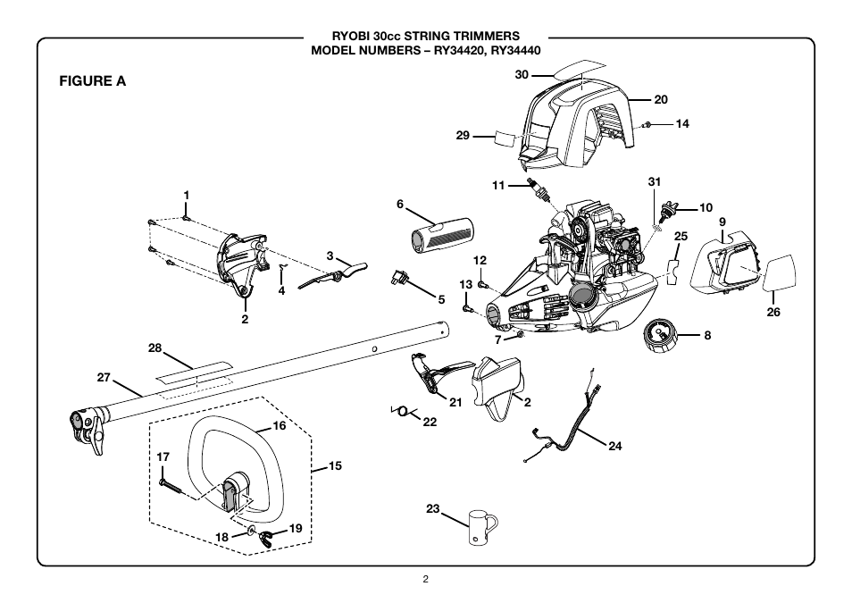 Ryobi RY34440 User Manual | Page 2 / 6