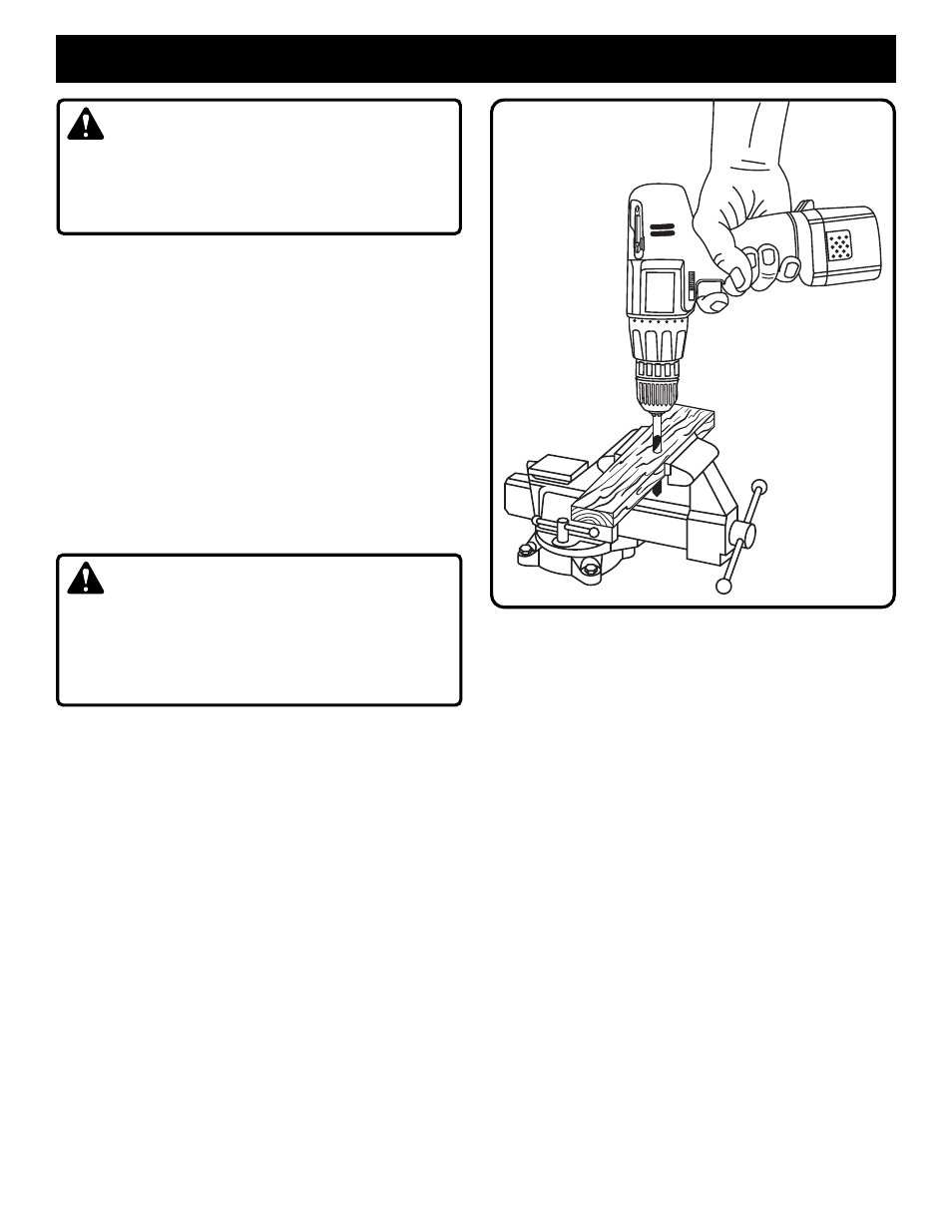 Operation, Warning | Ryobi HP1201 User Manual | Page 11 / 14