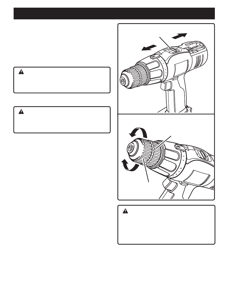 Adjustments, Caution, Warning | Ryobi SA1202 User Manual | Page 10 / 20