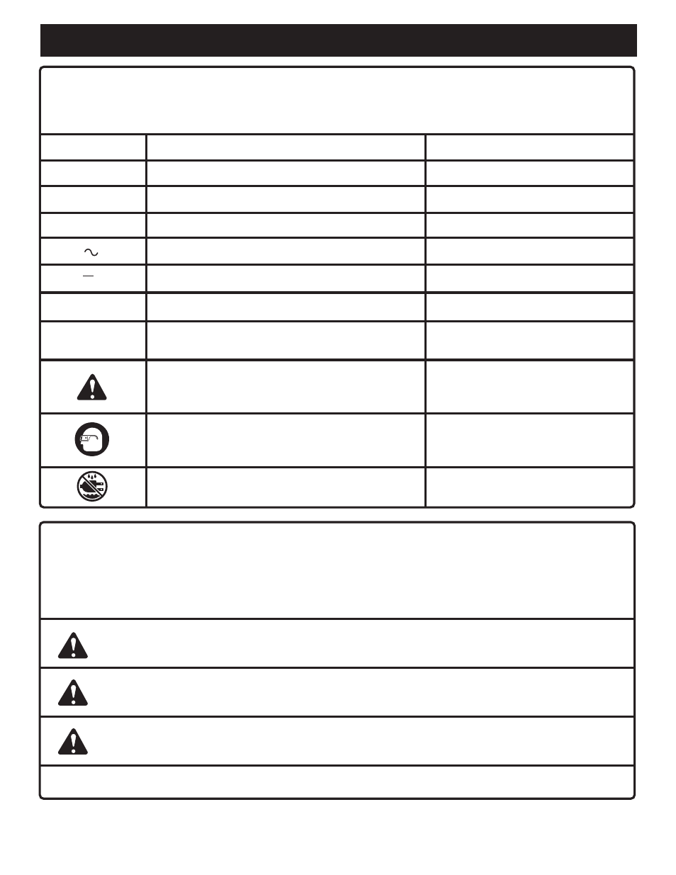 Symbols save these instructions | Ryobi SA1202 User Manual | Page 6 / 20