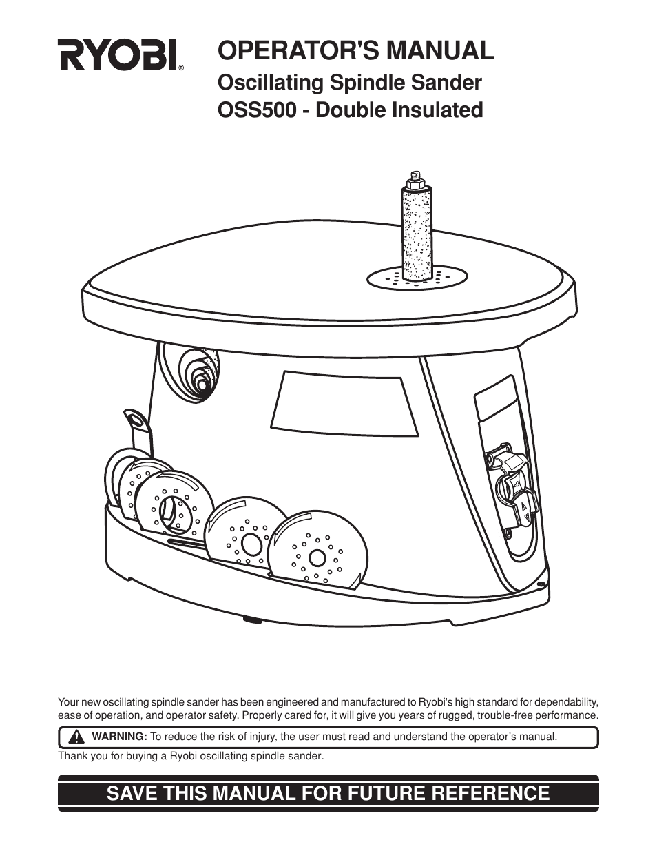 Ryobi OSS500 User Manual | 16 pages