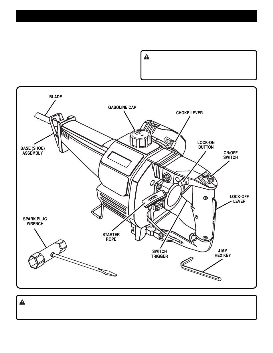 Features, Warning | Ryobi EJ101 User Manual | Page 8 / 20