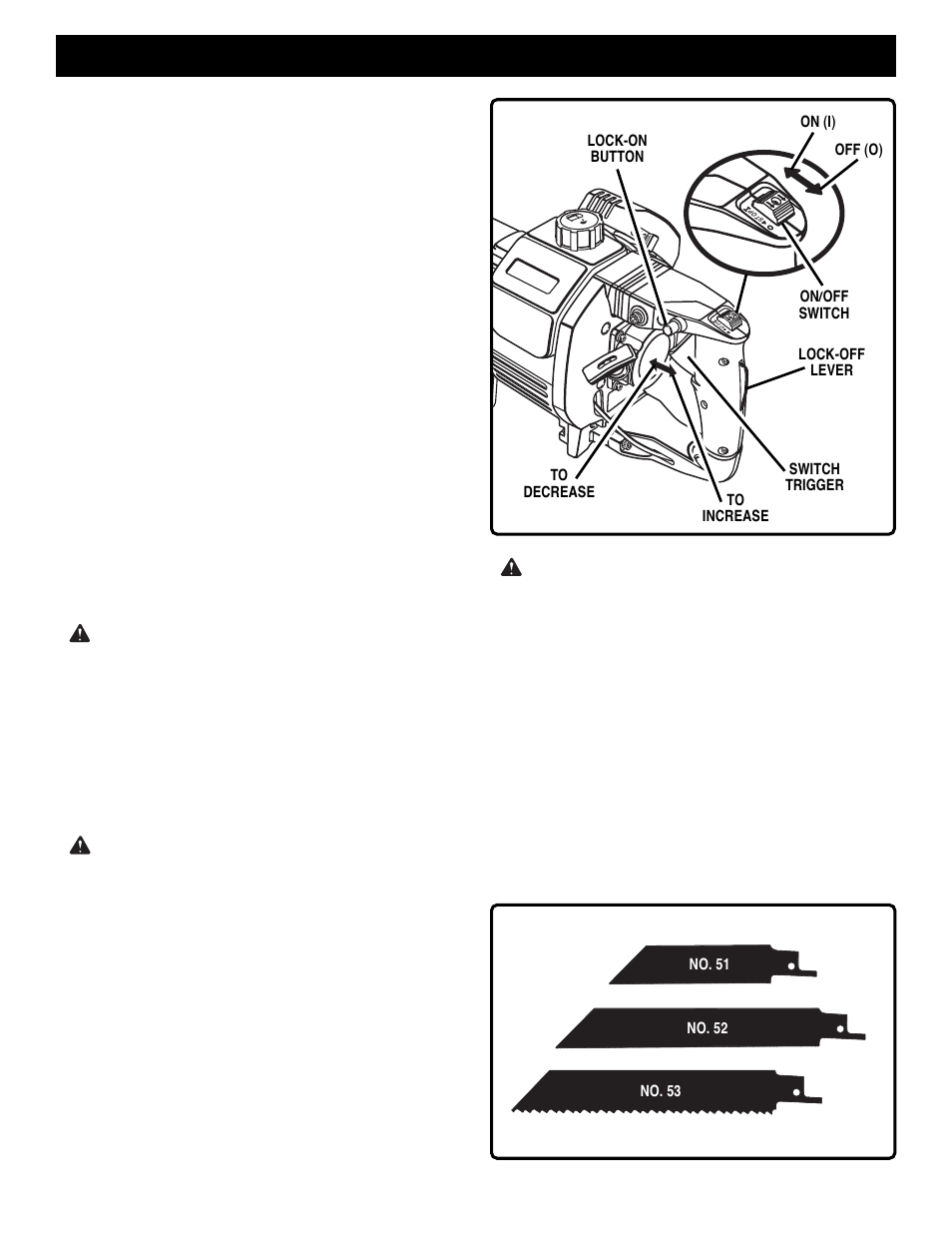 Features, Warning | Ryobi EJ101 User Manual | Page 9 / 20