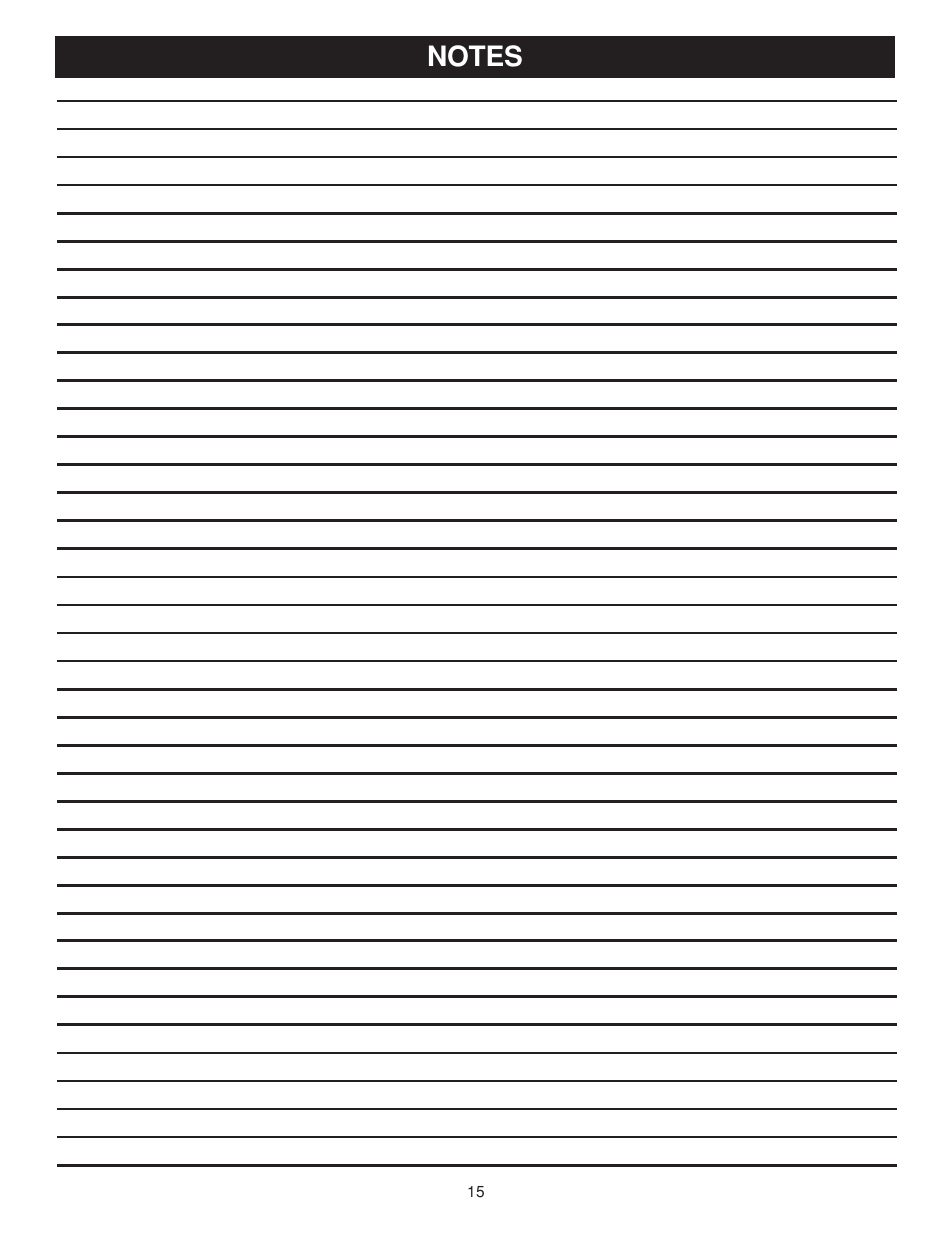 Ryobi BD4600 User Manual | Page 15 / 16
