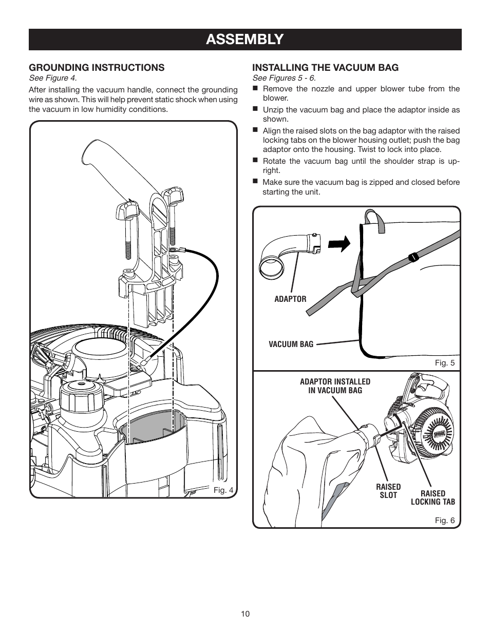 Assembly | Ryobi RY09905 User Manual | Page 10 / 22