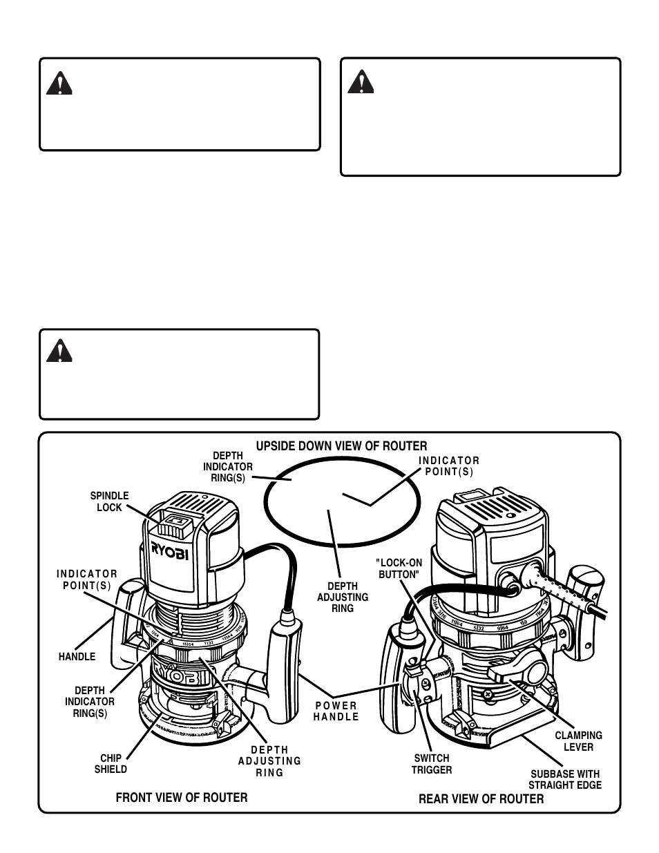 Operation, Warning | Ryobi R180 User Manual | Page 6 / 16