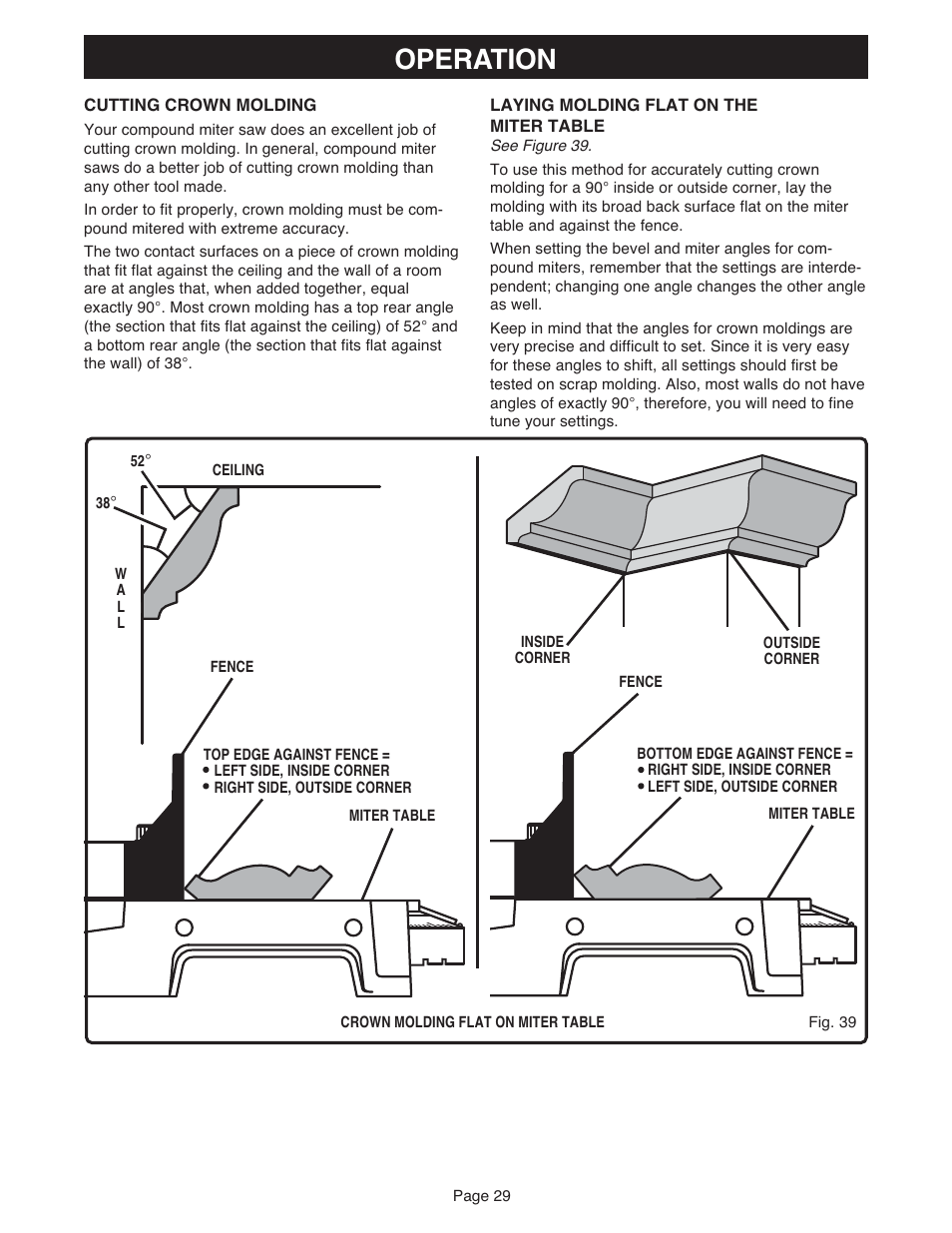 Operation | Ryobi MS181 User Manual | Page 29 / 32