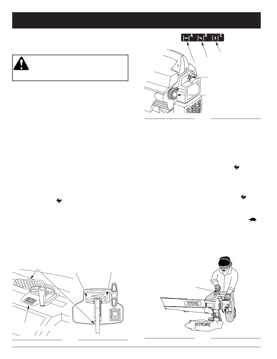 Instructions pour le demarrage et l’arret | Ryobi RGBV3100 User Manual | Page 23 / 88