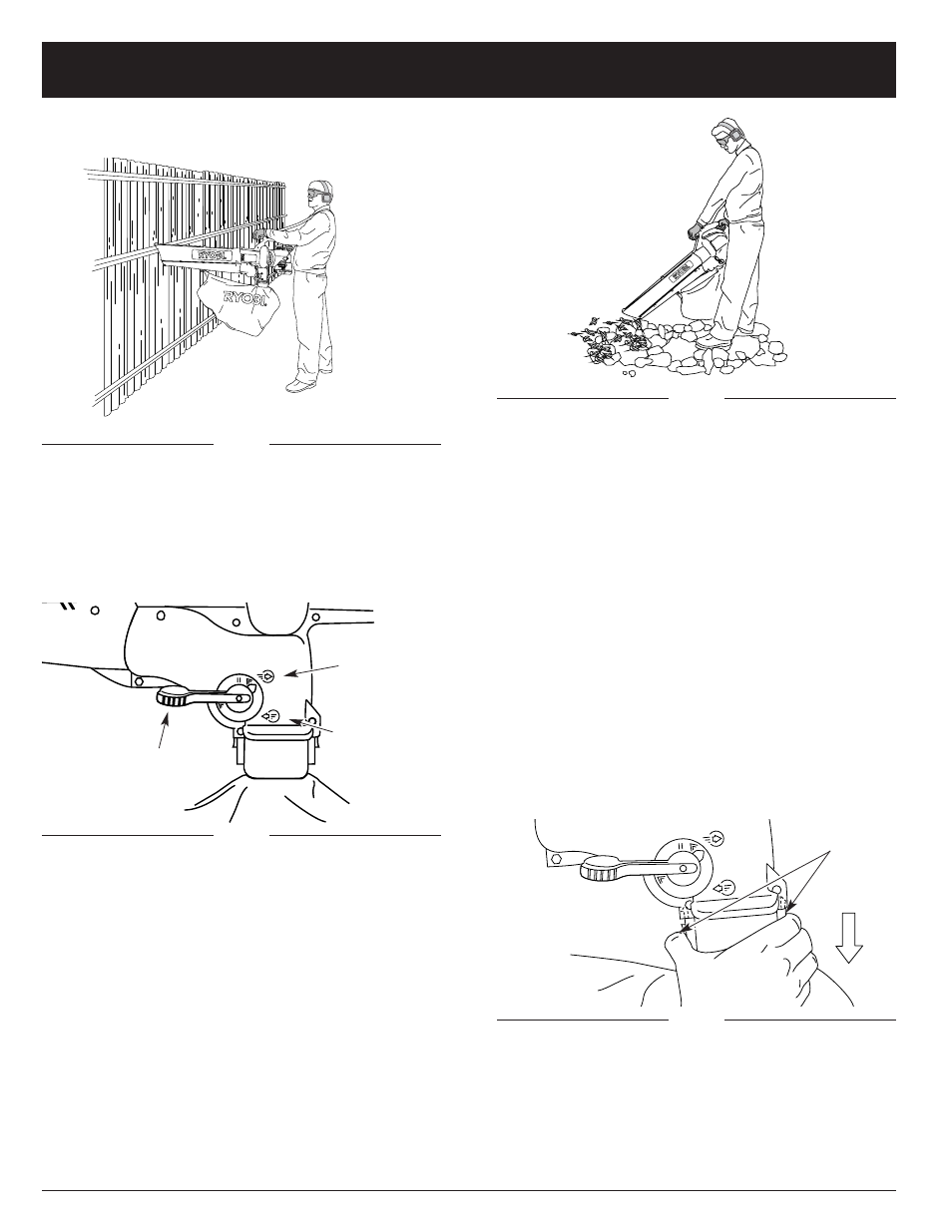 Istruzioni relative all'utilizzazione | Ryobi RGBV3100 User Manual | Page 53 / 88