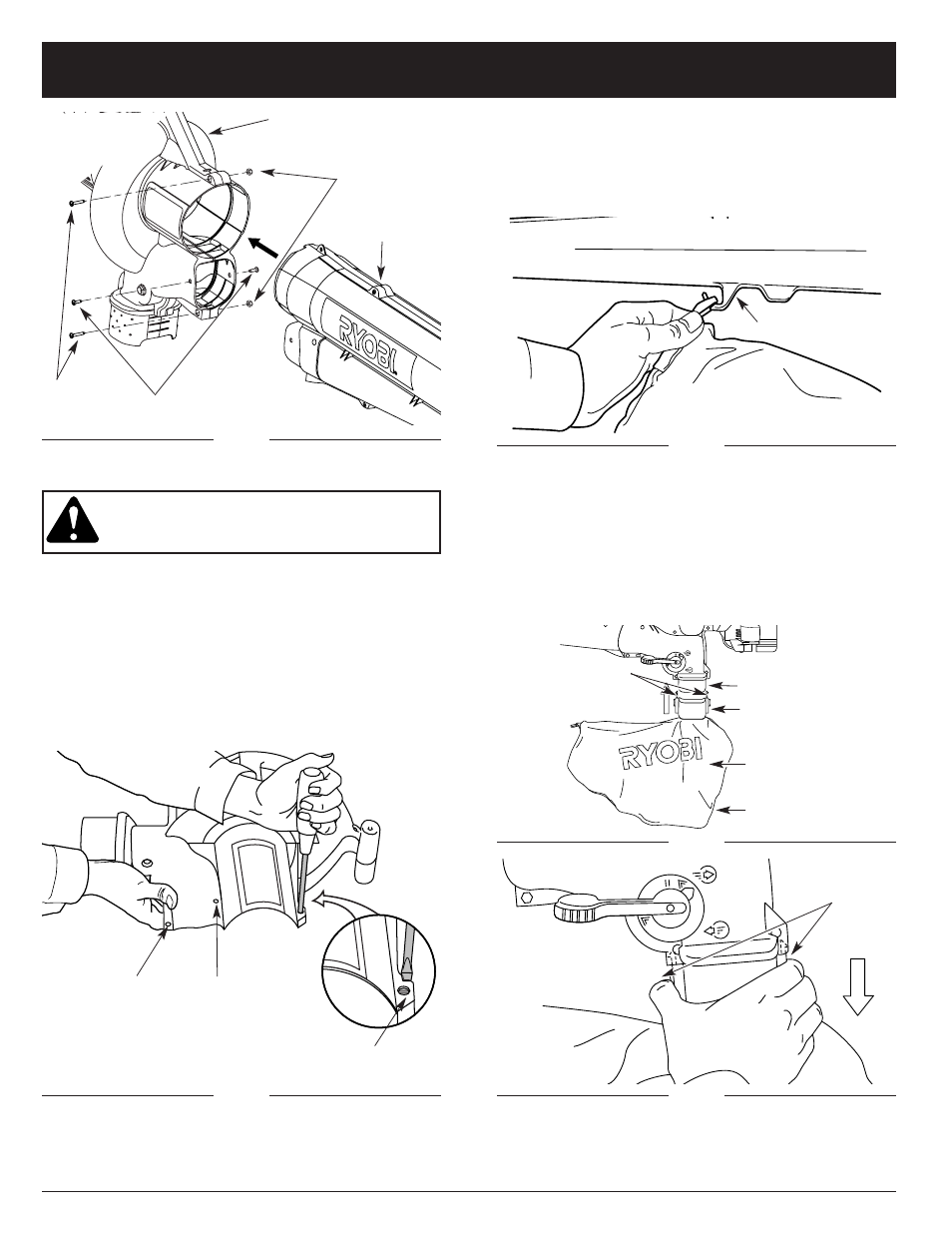 Instruções de montagem | Ryobi RGBV3100 User Manual | Page 63 / 88