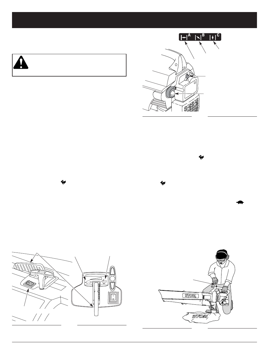 Starting/stopping instructions | Ryobi RGBV3100 User Manual | Page 9 / 88