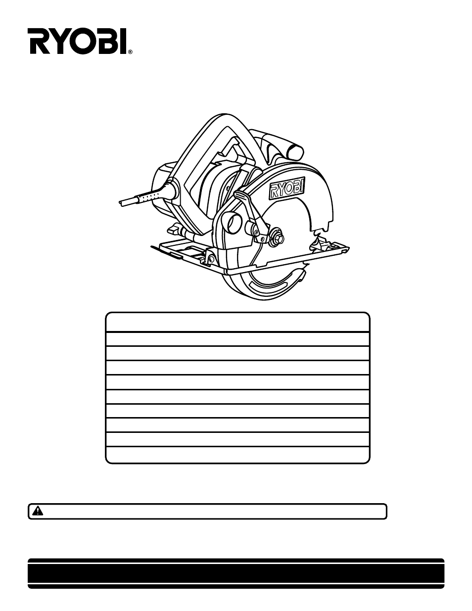 Ryobi CSB1308 User Manual | 20 pages