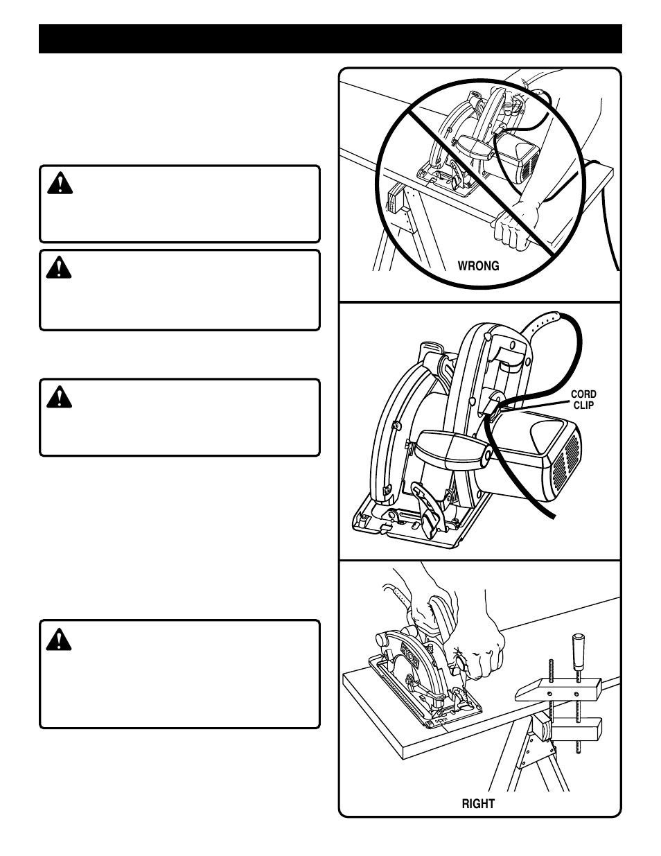 Operation, Danger, Warning | Caution | Ryobi CSB1308 User Manual | Page 11 / 20