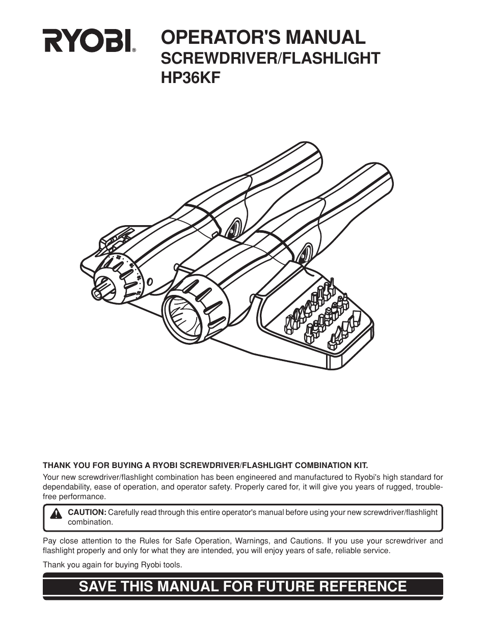 Ryobi HP36KF User Manual | 12 pages