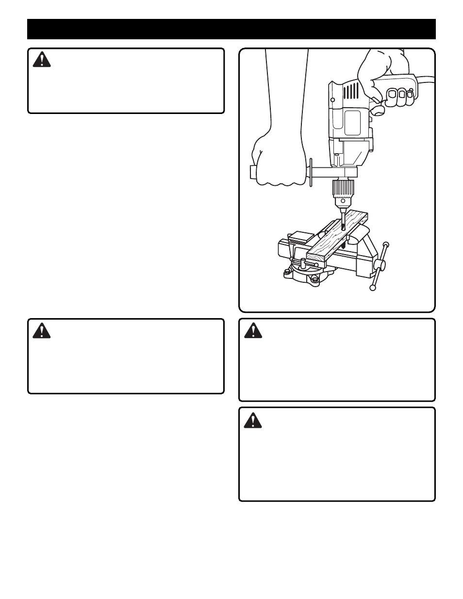 Operation, Warning | Ryobi D130VR User Manual | Page 9 / 12