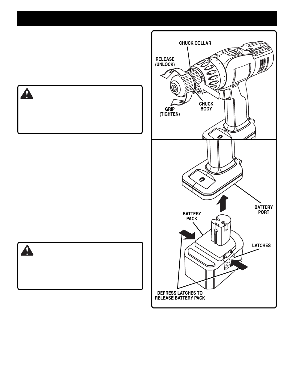 Operation, Warning, Caution | Ryobi HP1442M User Manual | Page 10 / 16