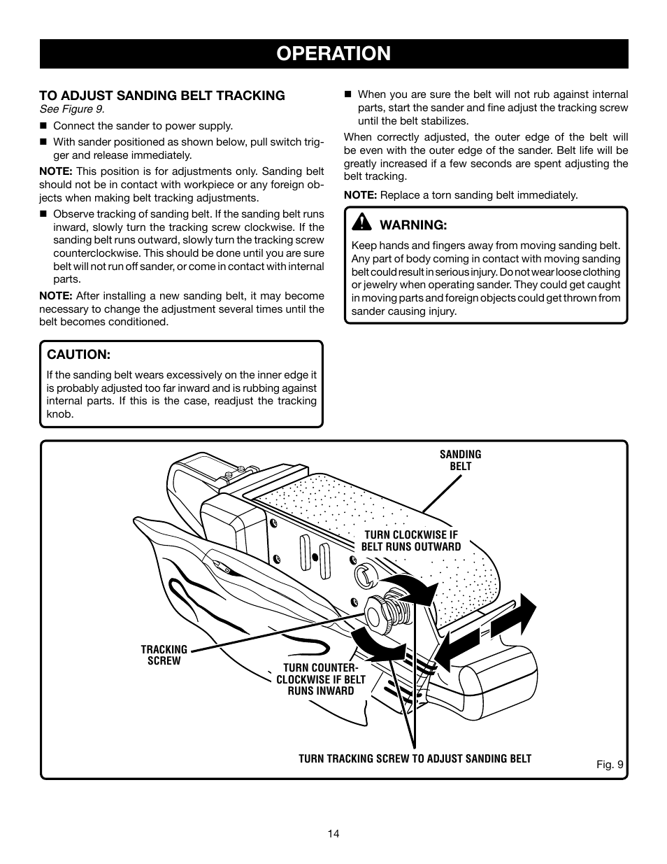 Operation | Ryobi BE321VS User Manual | Page 14 / 18