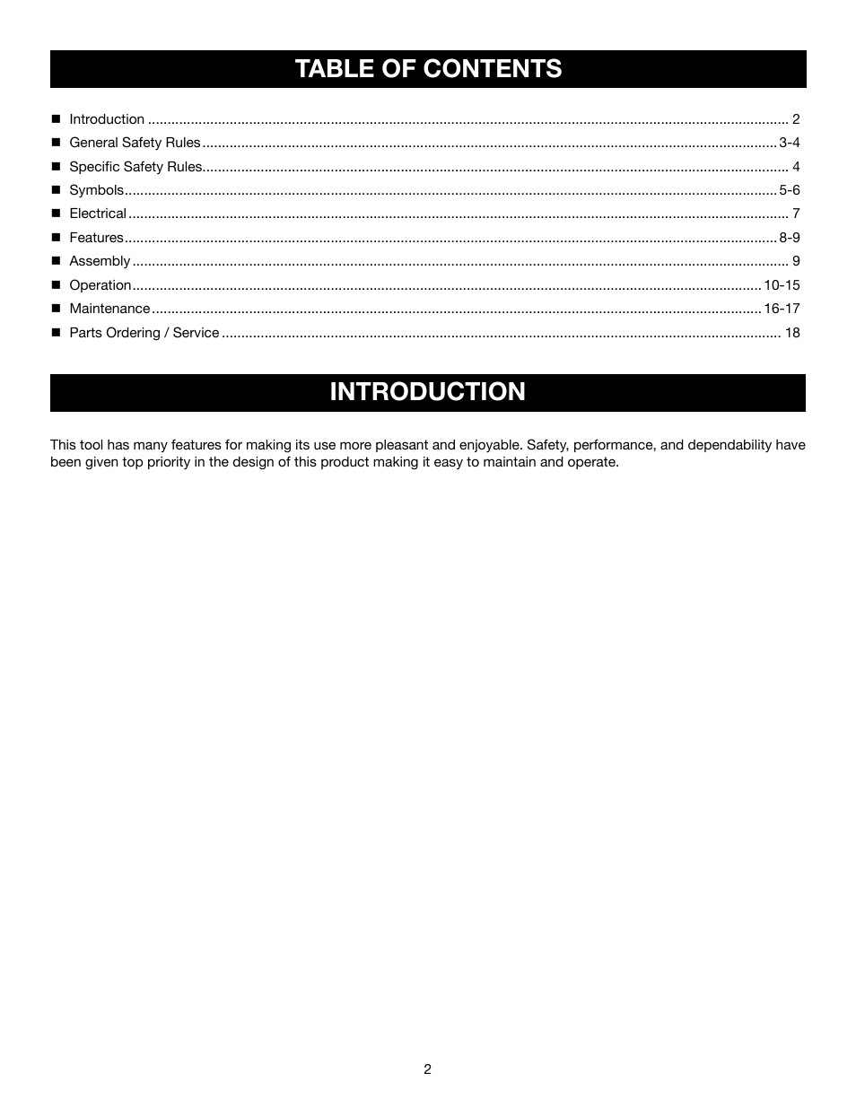 Ryobi BE321VS User Manual | Page 2 / 18