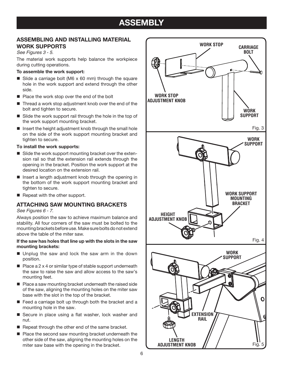 Assembly | Ryobi A18MS01 User Manual | Page 6 / 12