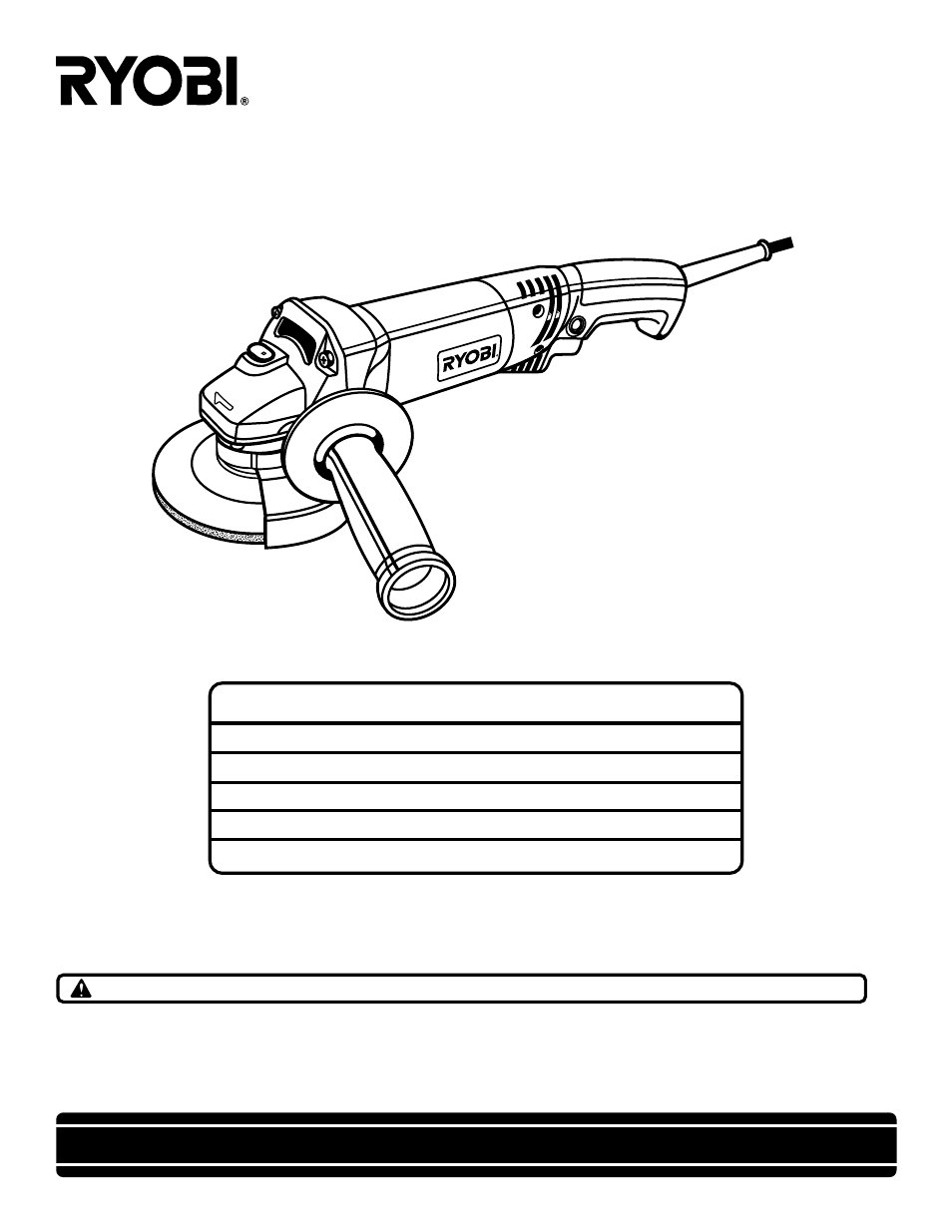 Ryobi AG450 User Manual | 14 pages