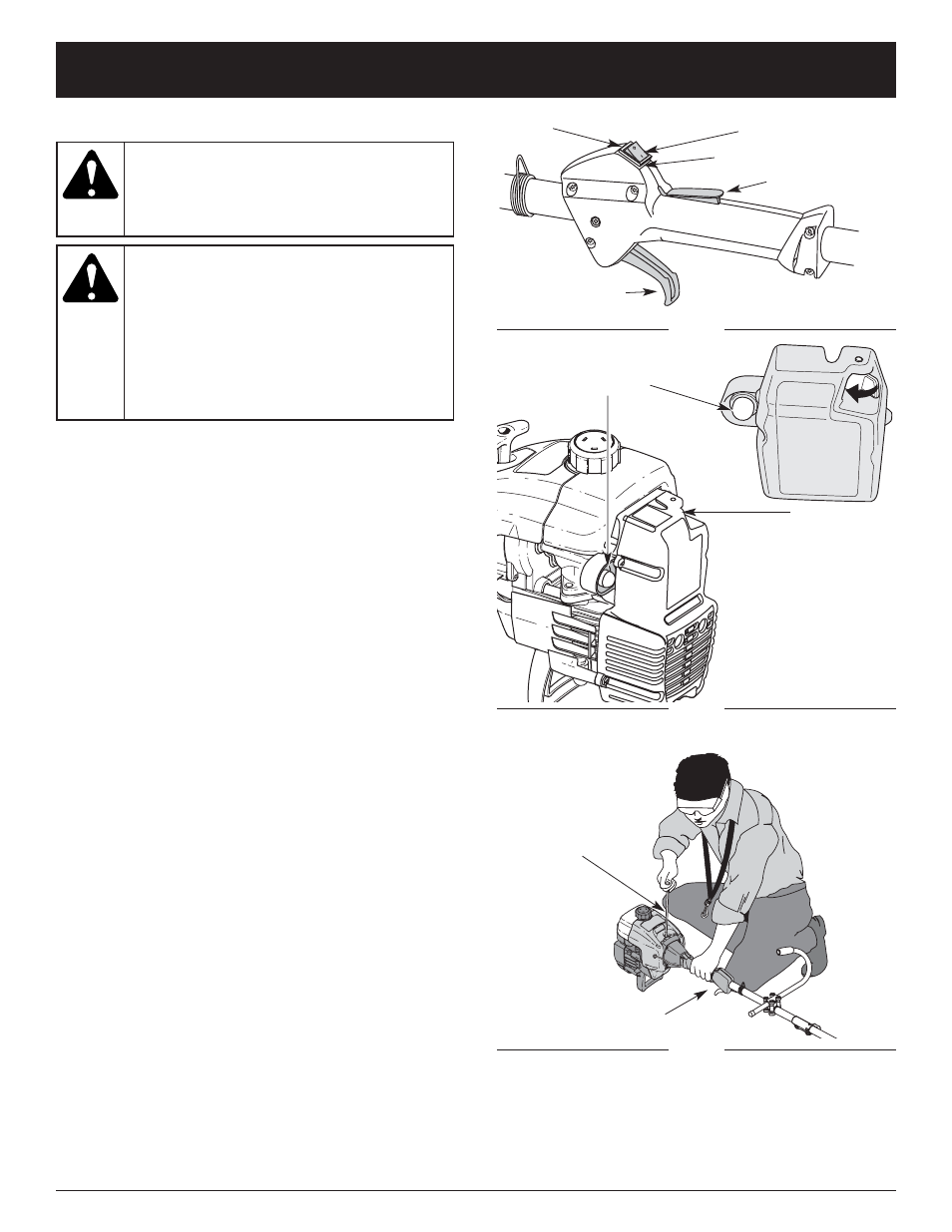 Instructions de démarrage et arrêt, Nstructions d'arrêt, Instructions de démarrage | Ryobi 780r User Manual | Page 38 / 80