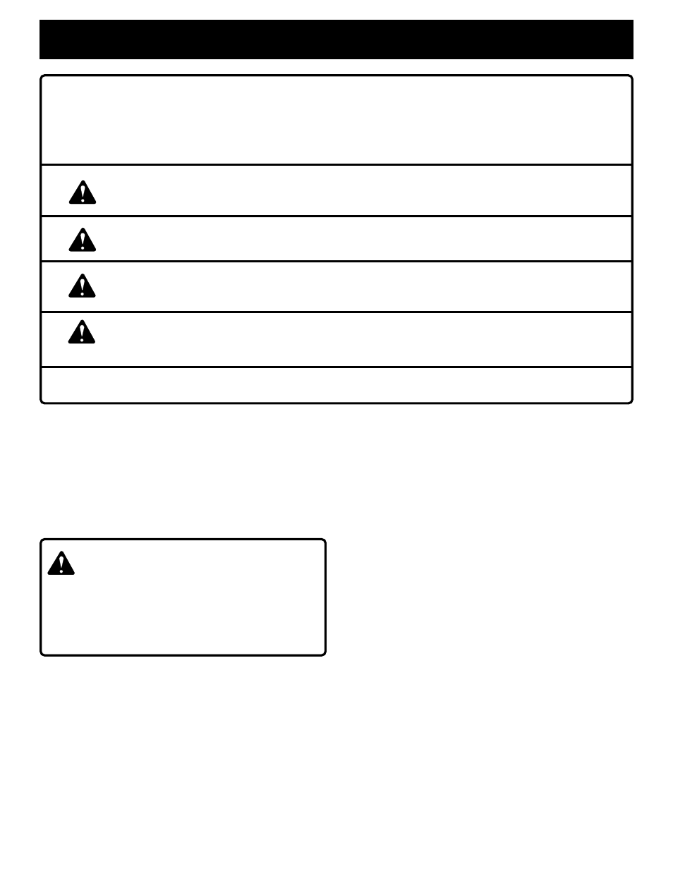 Rules for safe operation, Warning | Ryobi TS230 User Manual | Page 3 / 28