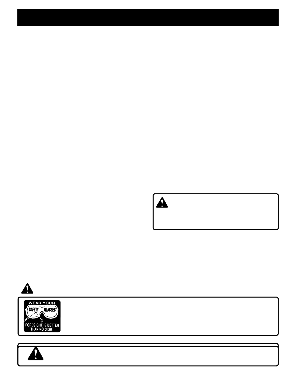 Rules for safe operation, Warning | Ryobi TS230 User Manual | Page 5 / 28