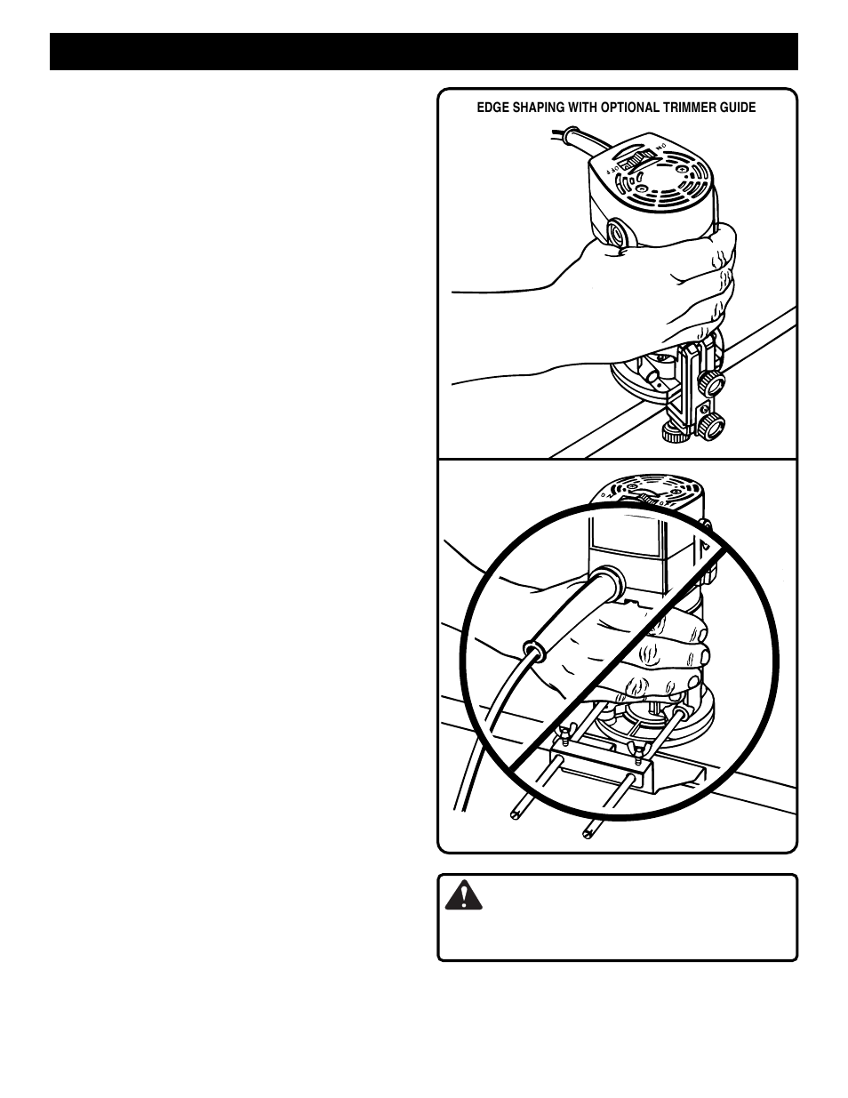 Accessories, Warning, Helpful hints | Ryobi TR30 User Manual | Page 12 / 14